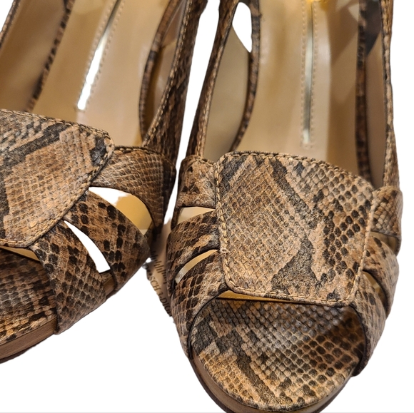 NEW Sam & Libby Snakeprint Sling Back Heels size 9 - Picture 7 of 10